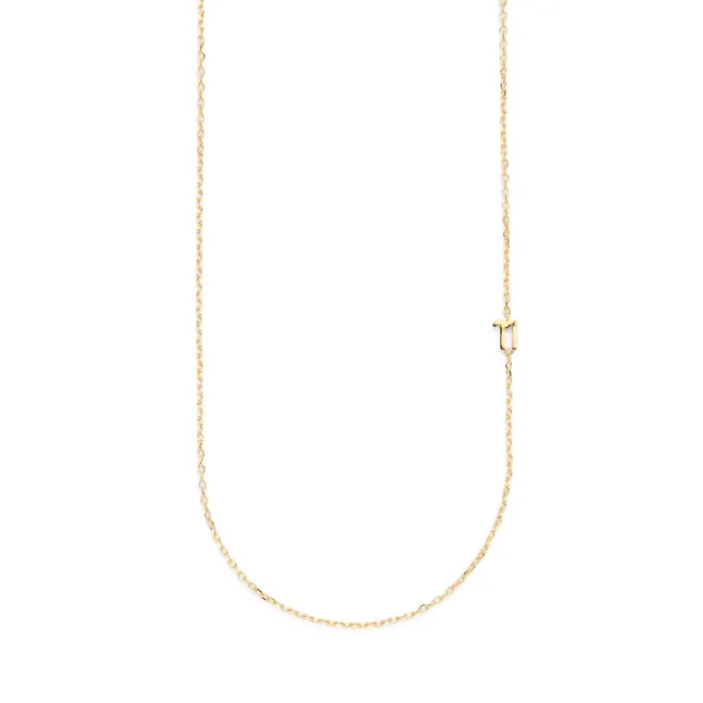 Small Number Necklace Gold - 50L - 11