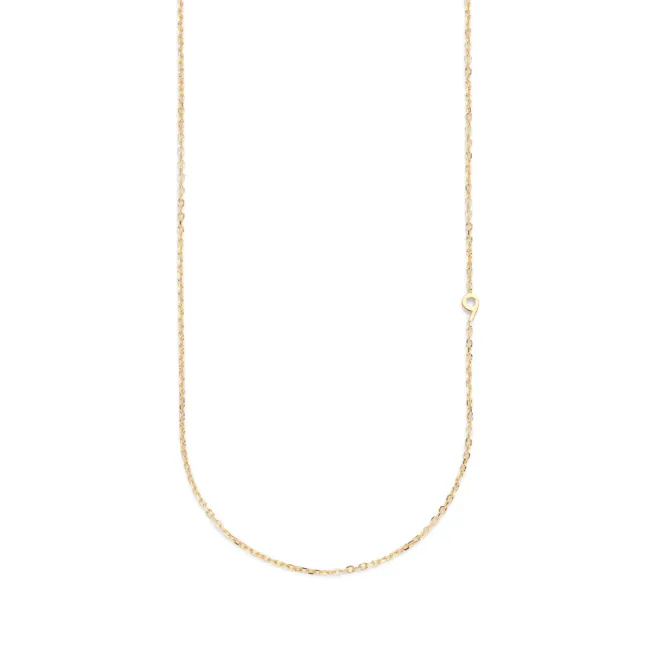 Small Number Necklace Gold - 40L - 9