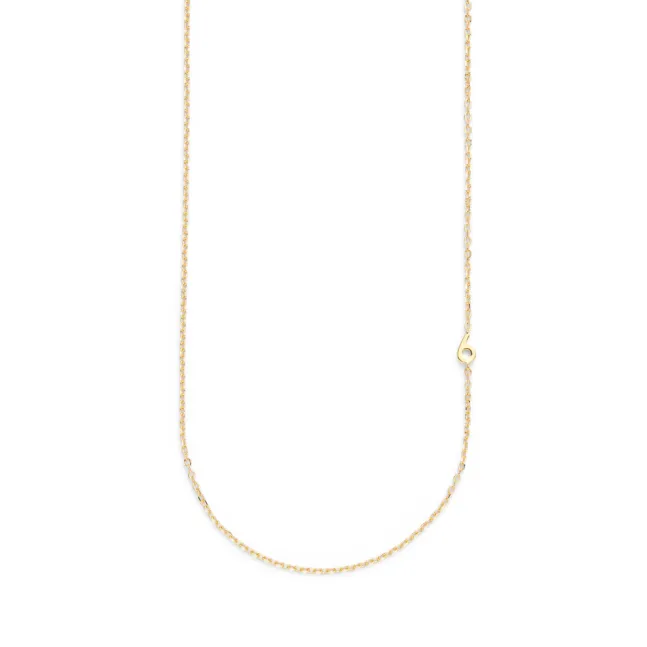Small Number Necklace Gold - 40L - 6