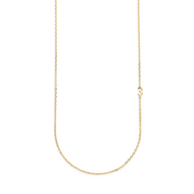 Small Number Necklace Gold - 40L - 3