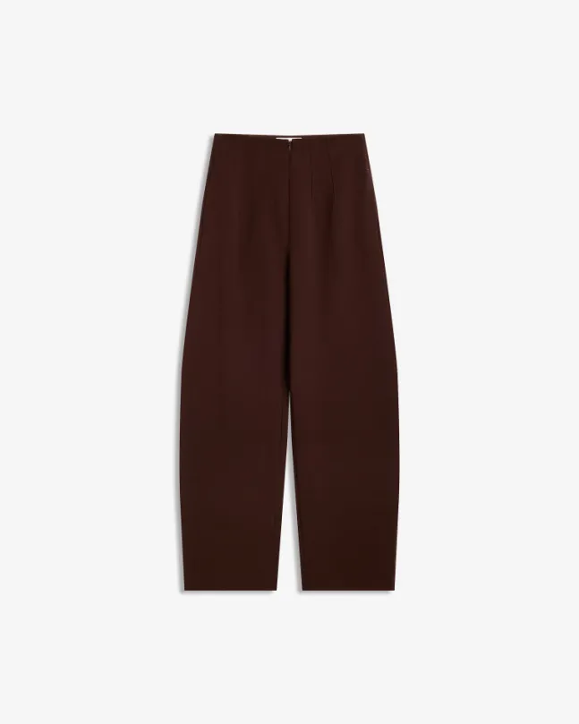 Smooth Barrel Pants Cocoa Brown