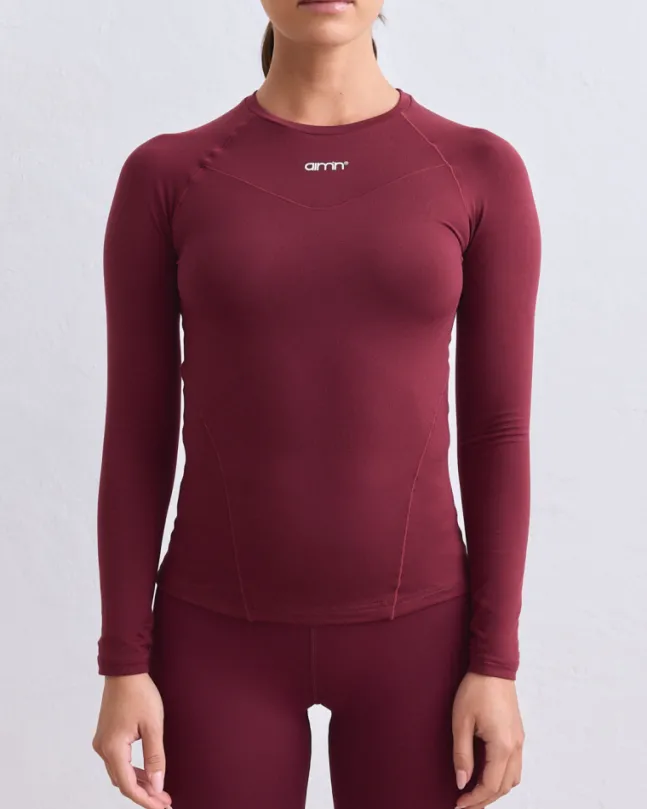 Soft Basic Long Sleeve Merlot