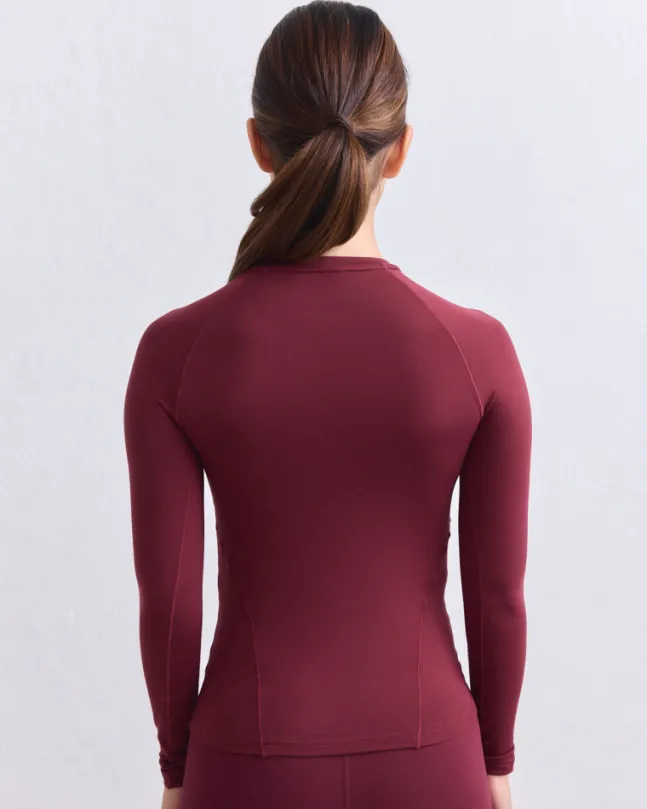 Soft Basic Long Sleeve Merlot