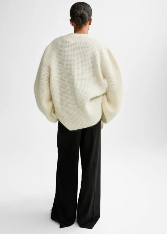Solange Mohair Cardigan Eggshell