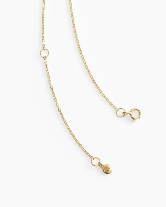 Solitaire Necklace Gold