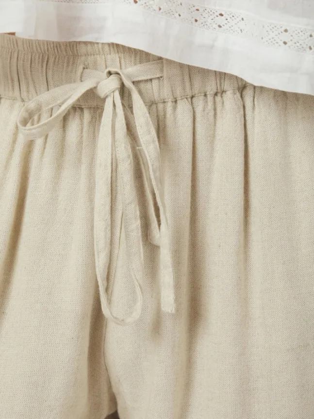 Sonar Drapy Linen Pants Natural