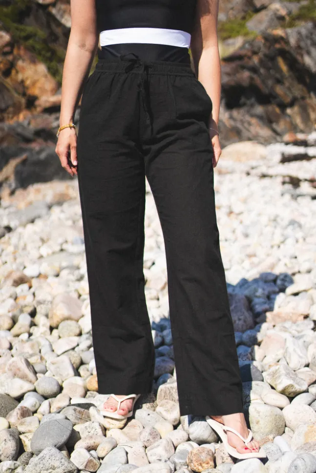Sonar Linen Pants Black