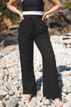 Sonar Linen Pants Black