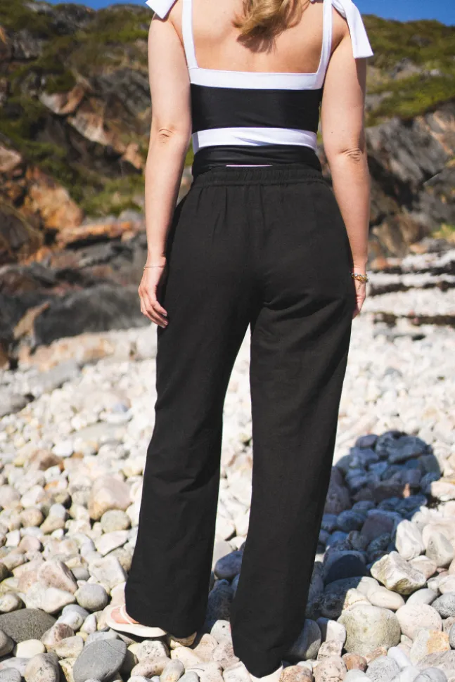 Sonar Linen Pants Black