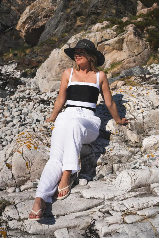 Sonar Linen Pants White