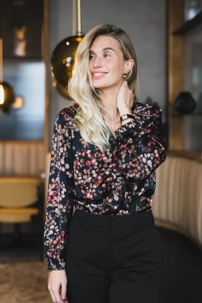 Sophia Blouse Melange Noir