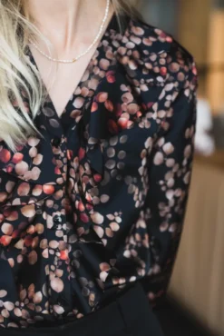 Sophia Blouse Melange Noir