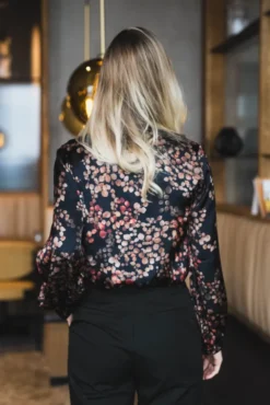 Sophia Blouse Melange Noir