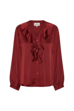 Sophia Blouse Semi Rich Merlot