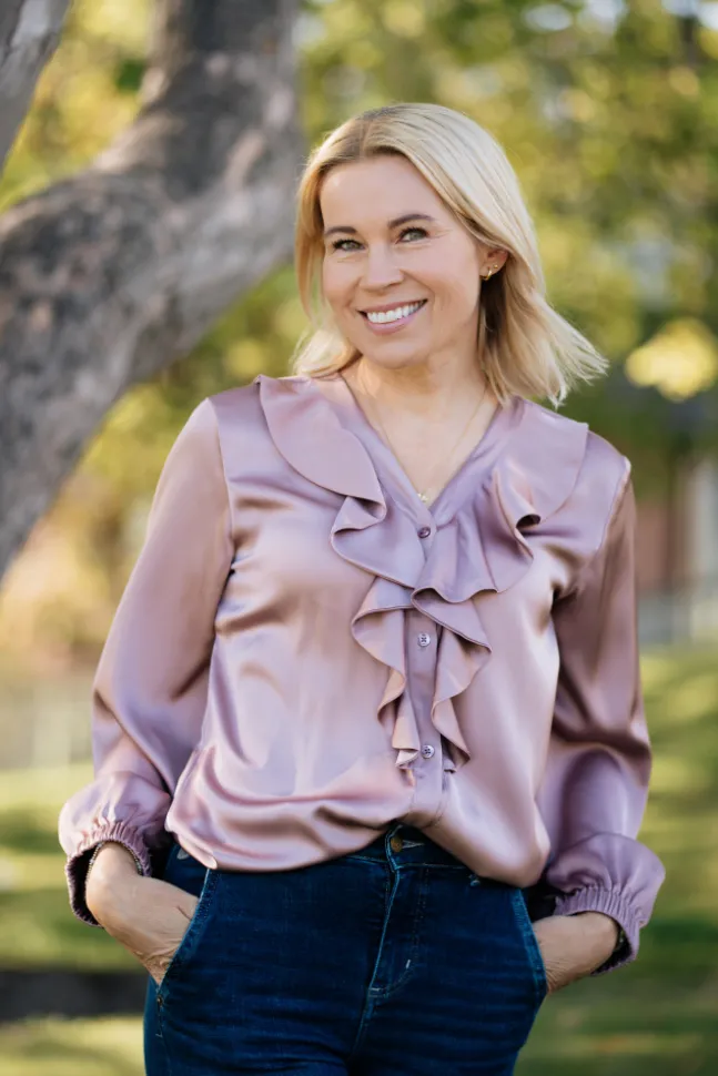 Sophia Blouse Semi Rich Vintage Rose
