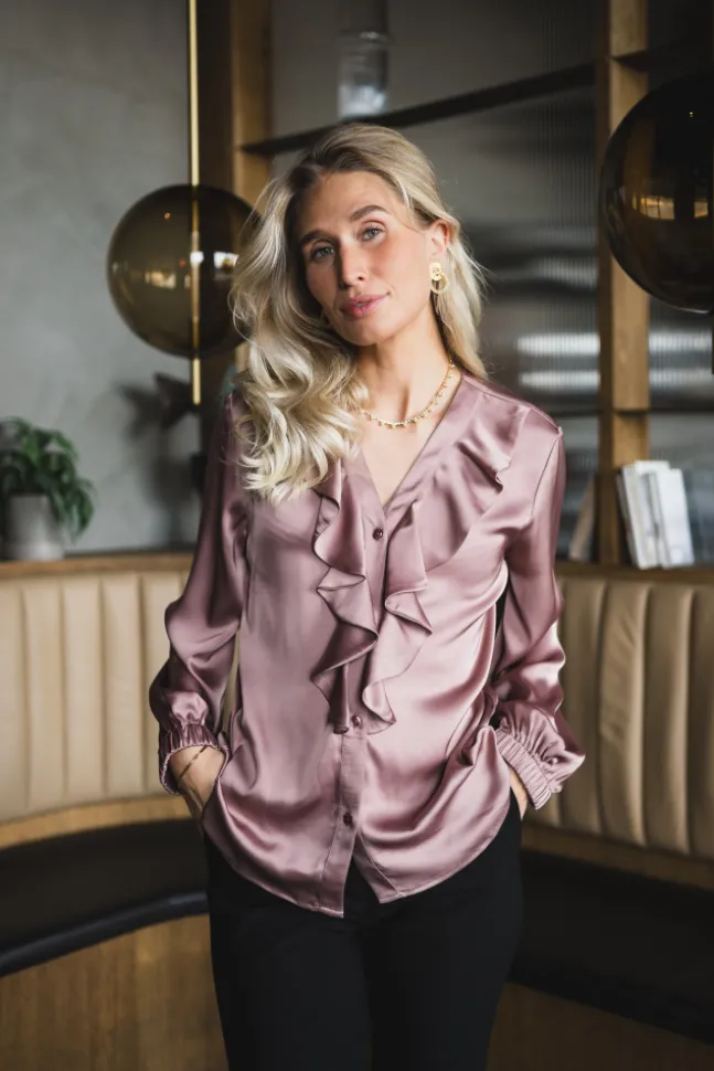 Sophia Blouse Semi Rich Vintage Rose