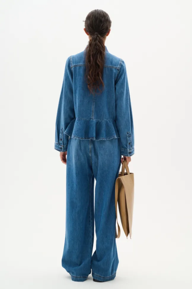 Sophina Pullon Pants Washed Denim