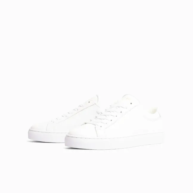 Spin Leather Sneakers White