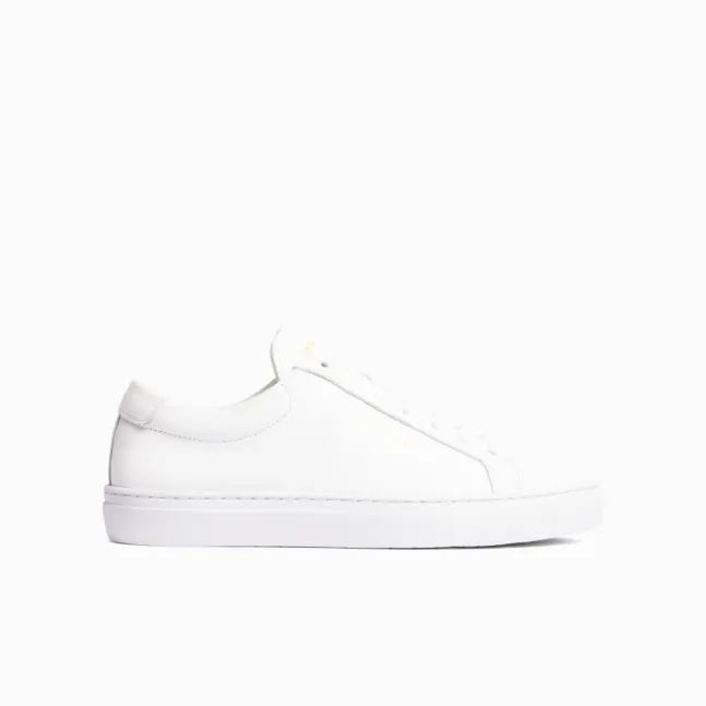 Spin Leather Sneakers White