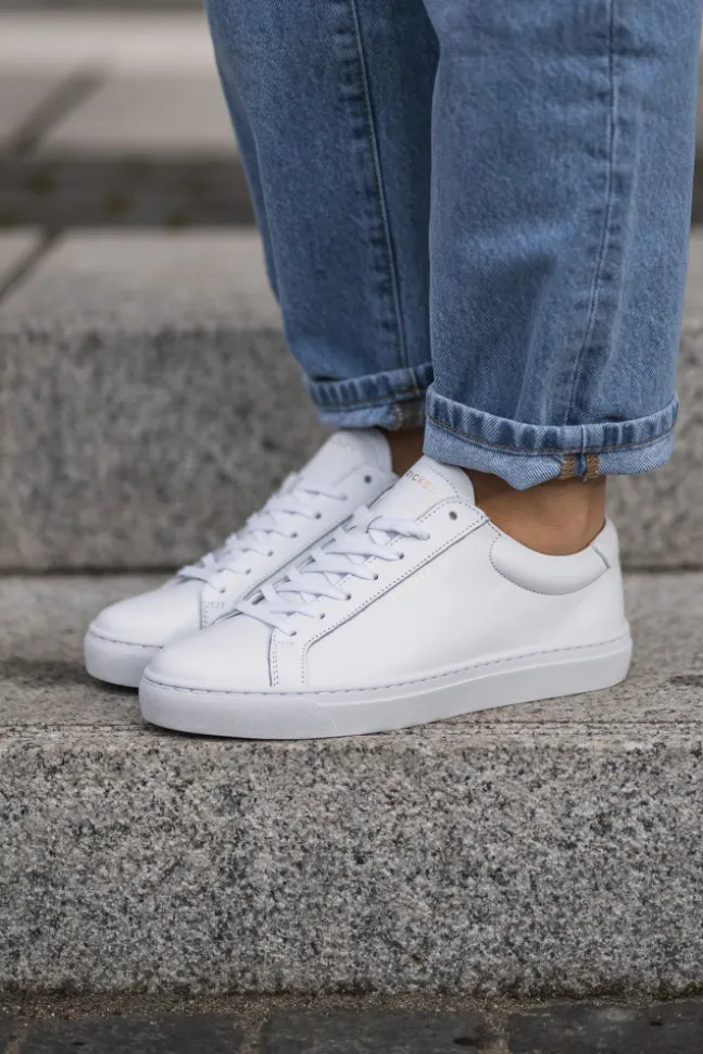 Spin Leather Sneakers White