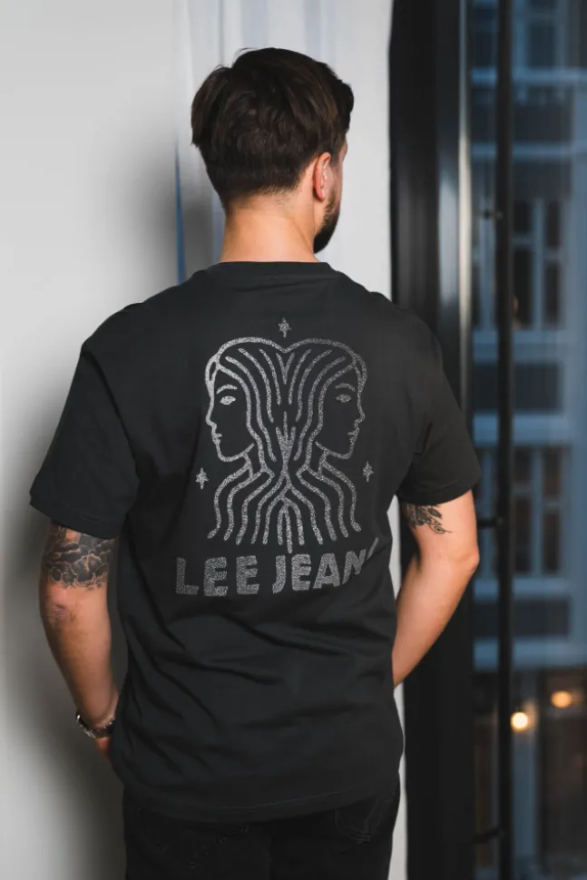 SS Relaxed Graphic Tee Washed Black