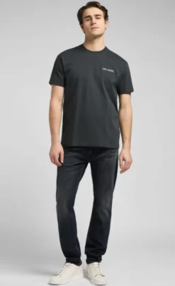 SS Relaxed Graphic Tee Washed Black