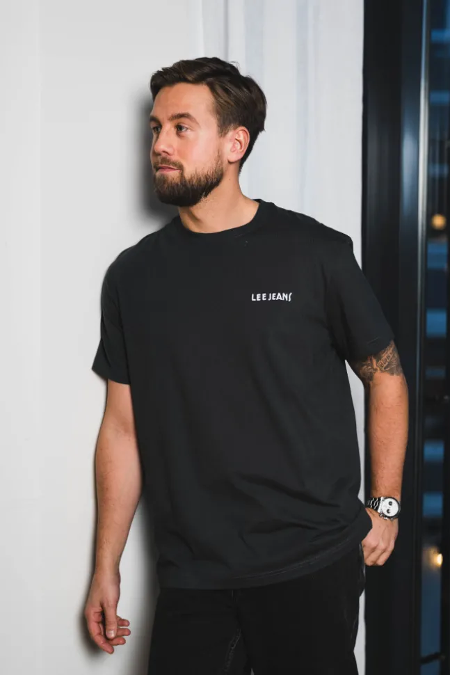 SS Relaxed Graphic Tee Washed Black