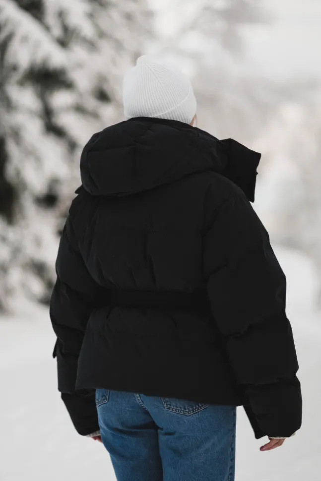 Steilia Brushed Down Jacket Black