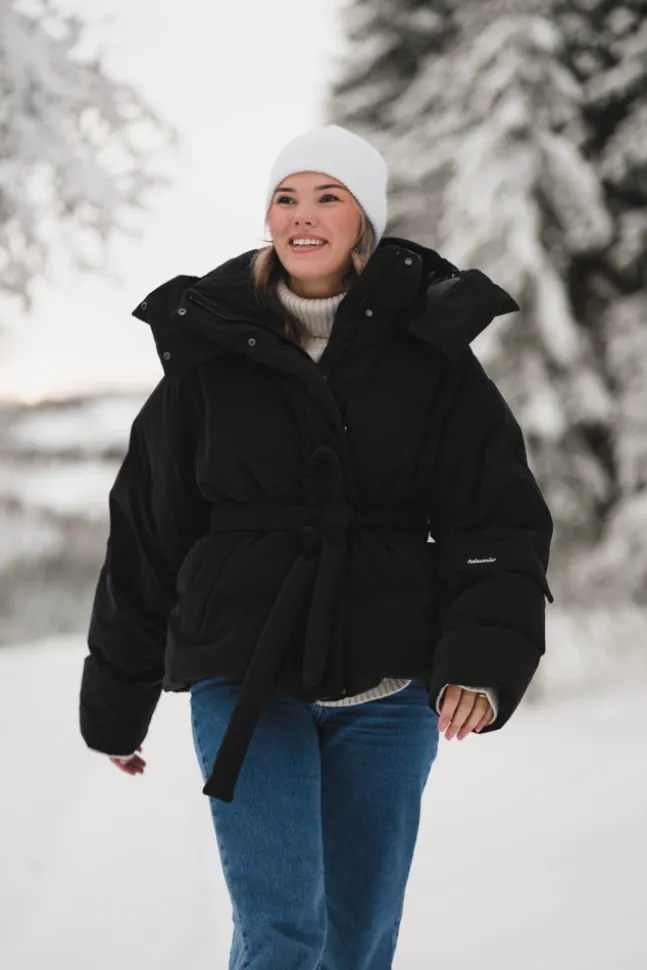 Steilia Brushed Down Jacket Black