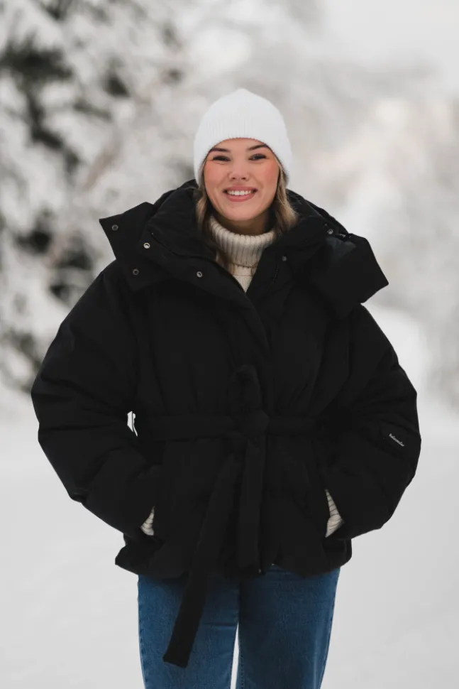 Steilia Brushed Down Jacket Black