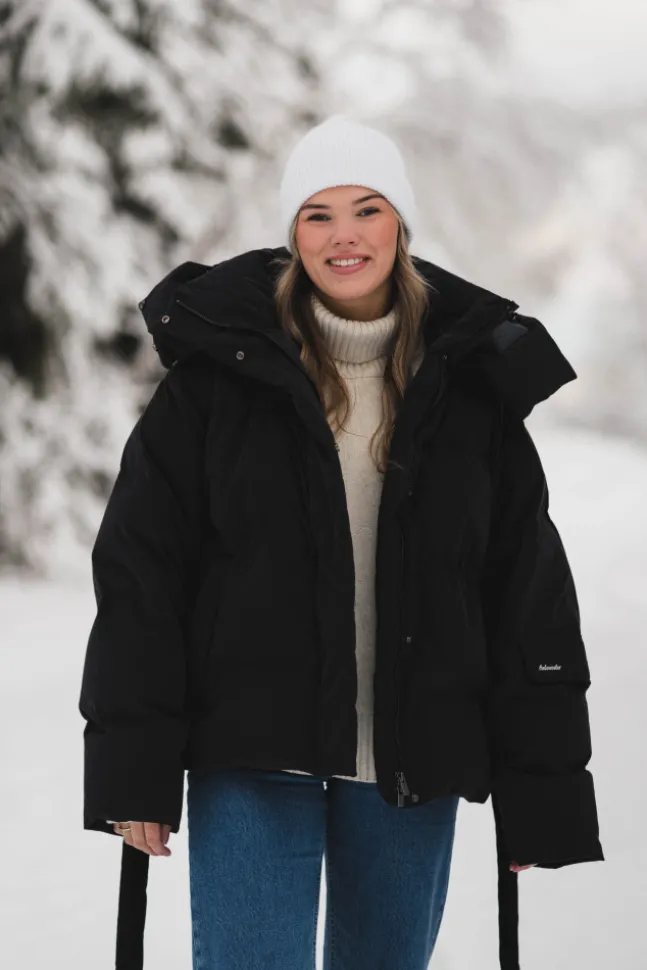 Steilia Brushed Down Jacket Black