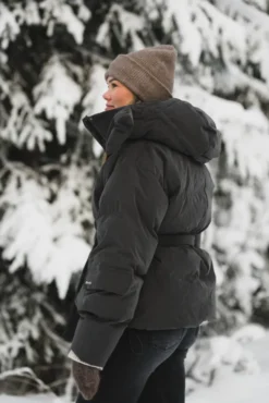 Steilia Brushed Down Jacket Dark Green