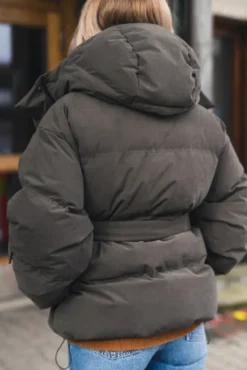 Steilia Brushed Down Jacket Grey