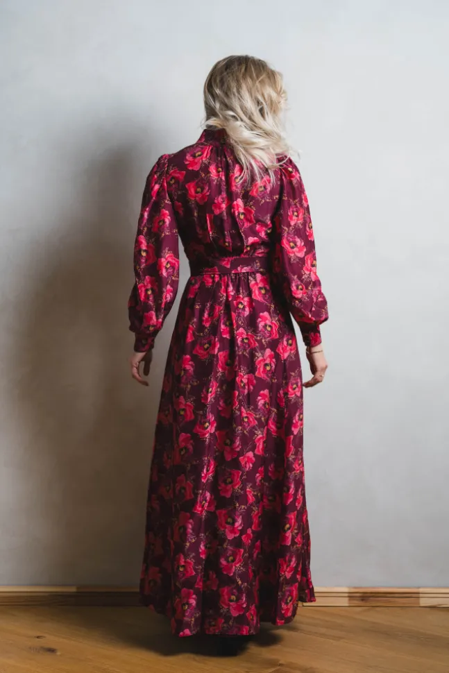 Striped Organza Belt Dress Romace