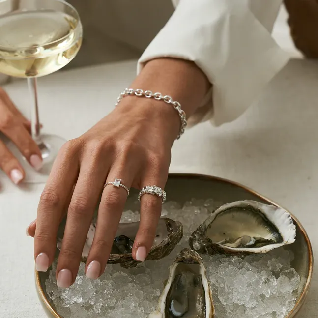 Structured Ring Silver