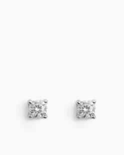 Stud Earrings Silver 6 mm