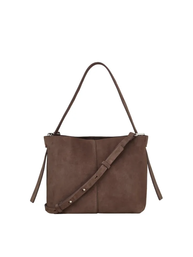 Suede Fraya Small Bag Hot Fudge Brown