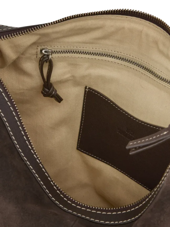 Suede Ginni Large Bag Chocolate Torte