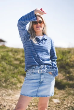 Sunny Polo Blue Stripe