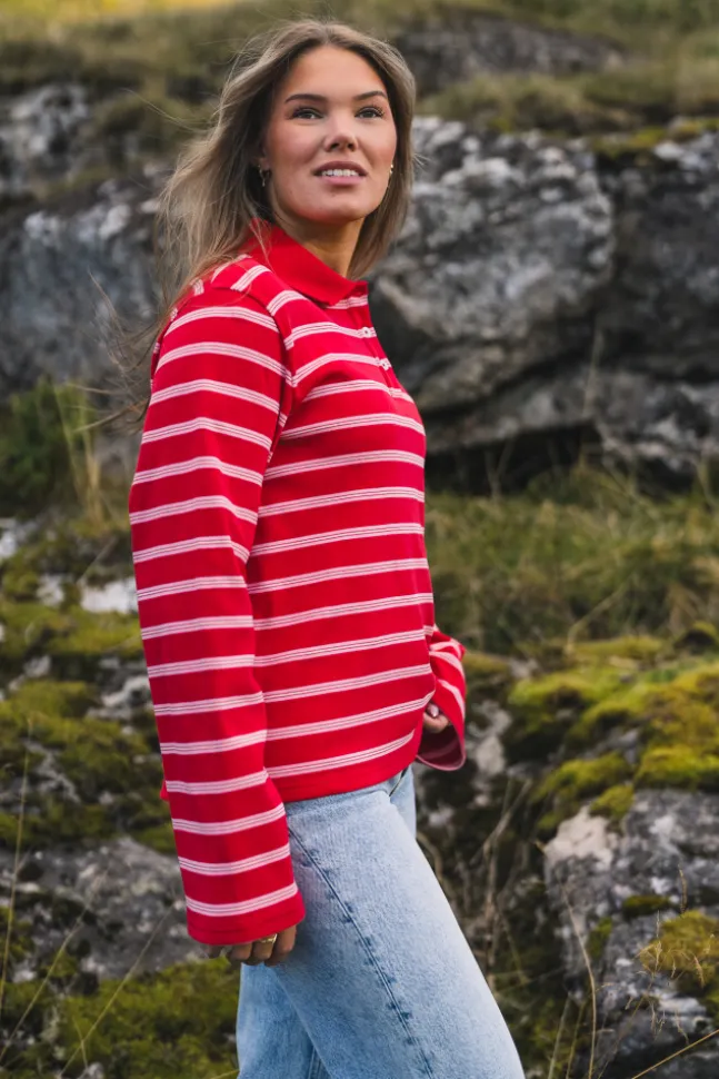 Sunny Polo Red Stripe