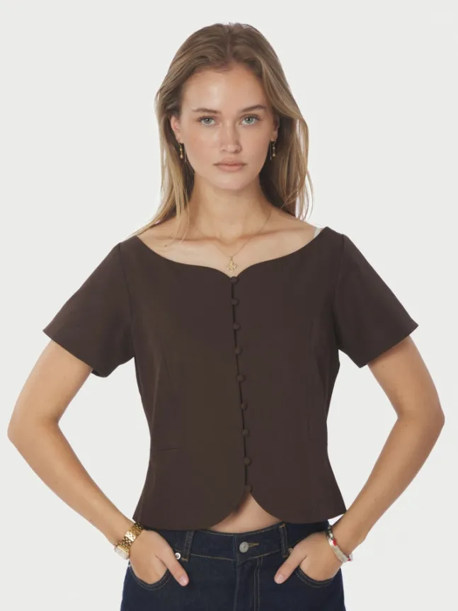 Tango Structure Top Dark Brown