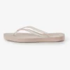 Tapered Flip Flops Clear Trans Eggnog