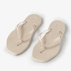 Tapered Flip Flops Clear Trans Eggnog