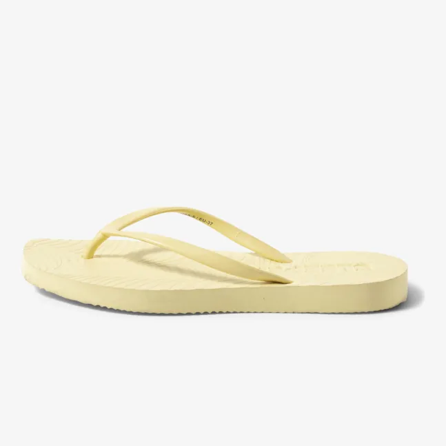 Tapered Flip Flops Mellow Yellow