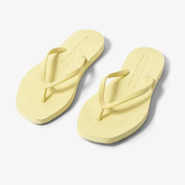 Tapered Flip Flops Mellow Yellow