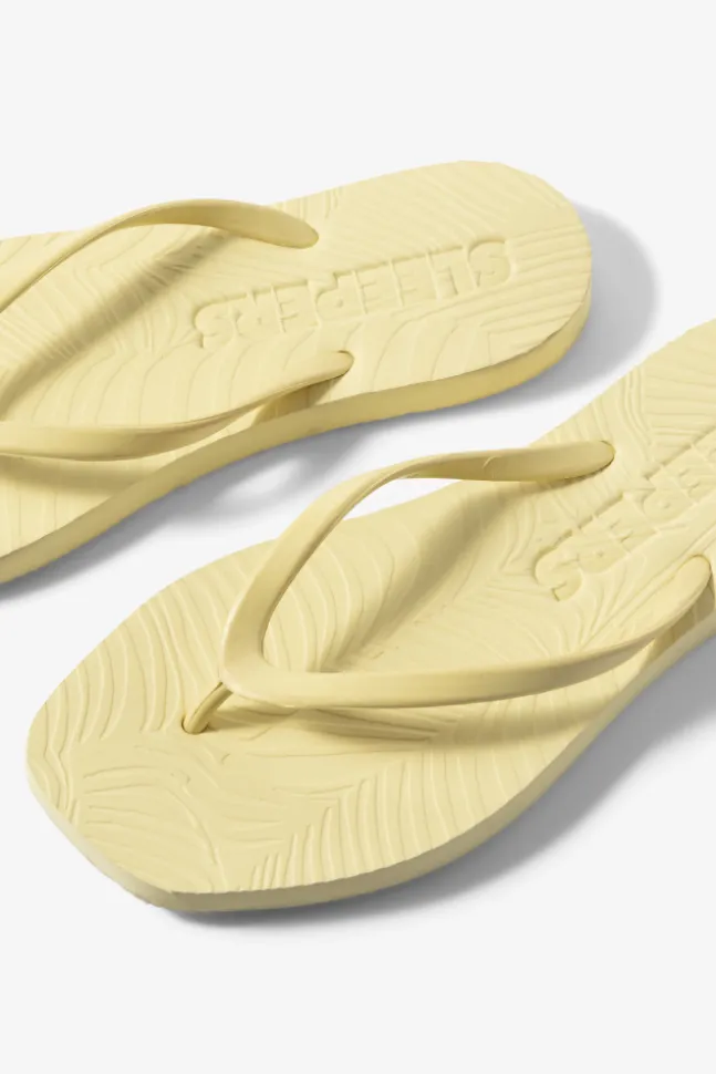 Tapered Flip Flops Mellow Yellow