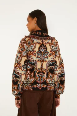 Tapestry Dream Cream Knit Fringe Cardigan