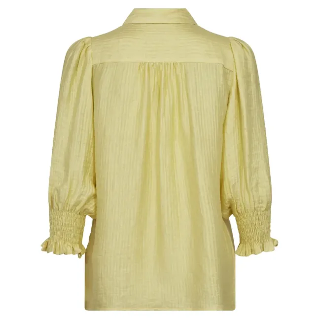 Tassy Lace SS Shirt Pale Yellow