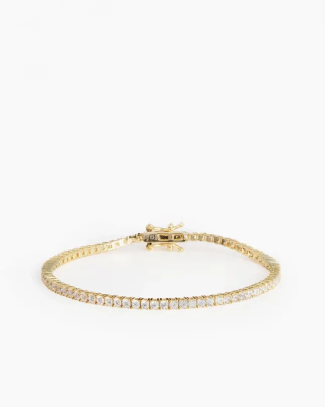 Tennis Bracelet Gold 2 mm