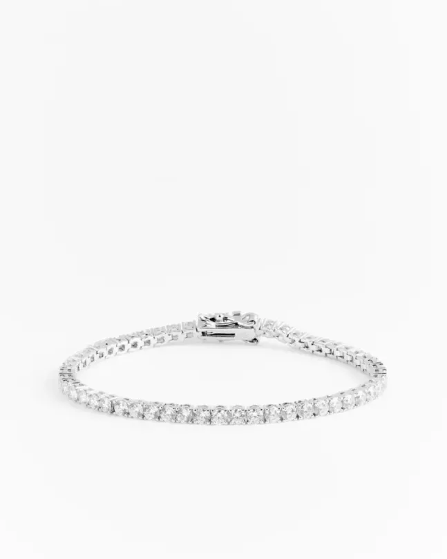 Tennis Bracelet Silver 2 mm